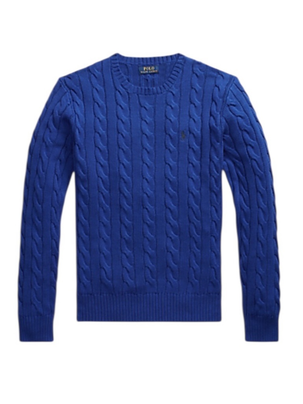 Polo Ralph Lauren Cable-Knit‎ Cotton Sweater Royal Blue Size XXL